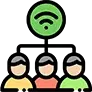 Always connected always riding icon